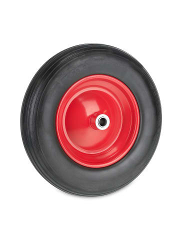 Schubkarrenrad in Schwarz/ Rot - 3.50-8