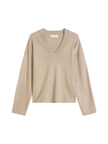 Marc O'Polo V-Neck-Pullover loose in Earthy Taupe