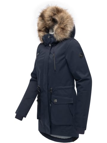 ragwear Kurzmantel Ellsa B YOUMODO in Navy