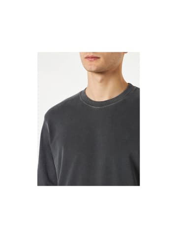 Marc O'Polo Rundhals Langarmshirt für Herren in dunkelgrau in dunkel-grau