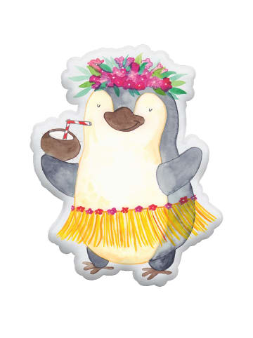 Mr. & Mrs. Panda Plüschkissen Pinguin Kokosnuss ohne Spruch in Weiß