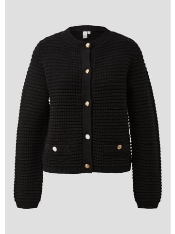 QS Strickjacke in 9999_schwarz