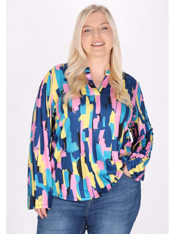 myMo Plus Size Blouse in Blue