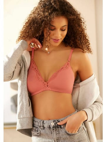 PETITE FLEUR Bralette-BH in puder+terra