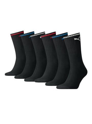 Puma Socken CREW SOCK STRIPE 6 Paar in Black