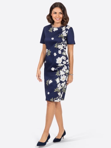 WITT WEIDEN Blumenkleid in marine-ecru-bedruckt