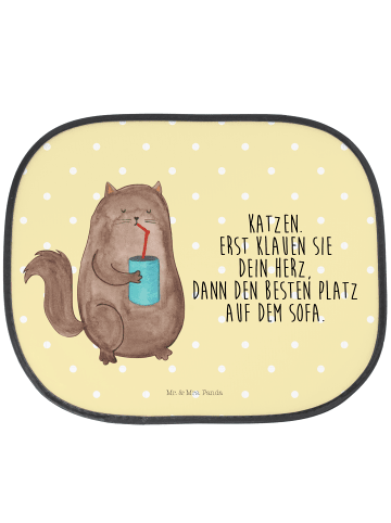 Mr. & Mrs. Panda Hitzeschutz Auto Katze Dose mit Spruch in Gelb Pastell