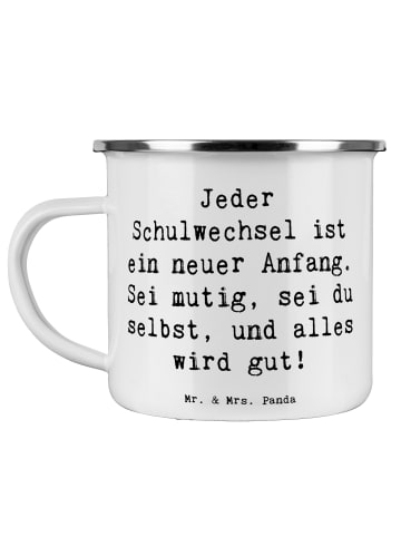 Mr. & Mrs. Panda Haferl Spruch Einen Schulwechsel bewältigen mit... in Weiß