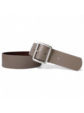 FRONHOFER Damen Ledergürtel Rechteck in Taupe