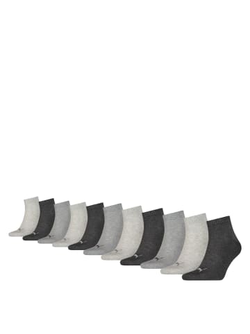 Puma Quartersocken ECOM 11er Pack in Grau