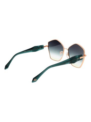Ana Hickmann Frauen Sonnenbrille Geometrisch Gold