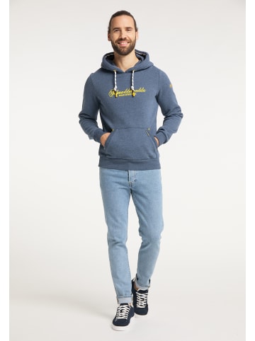 Schmuddelwedda Herren Hoodie - Warnem?Nde in Marine Melange