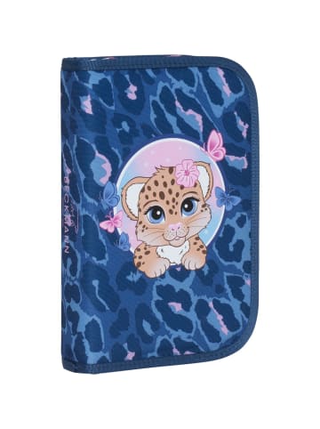 BECKMANN Federmappe mit Inhalt Cheeta in blau