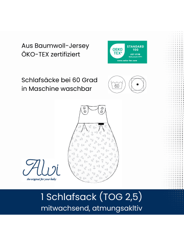 Kinderhaus Blaubär Baby Mäxchen Außensack TOP in Granite Animals