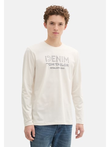 Tom Tailor Longsleeve in weiß