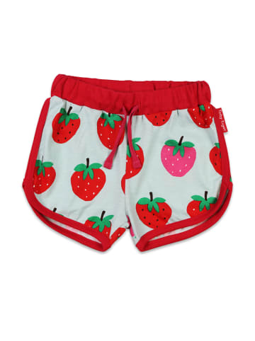 Toby Tiger Shorts mit Erdbeer Print in rot