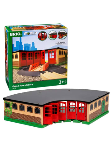 Brio Brio Aktionsspiel Großer Ringlokschuppen in bunt