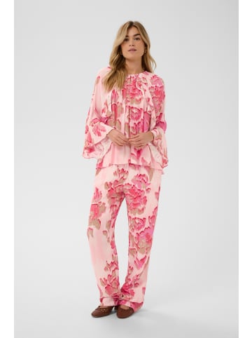 SAINT TROPEZ Kurzarm-Bluse PollyanaSZ Lockere Passform in Poppy Shaded Flower