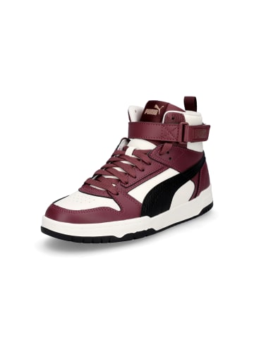 Puma High-Top-Sneaker in bordeaux weiß