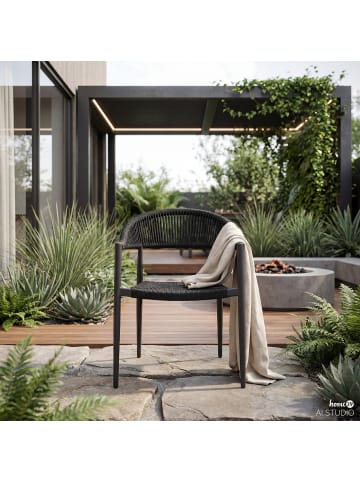 home24 Gartenstuhl Serafi in Anthrazit