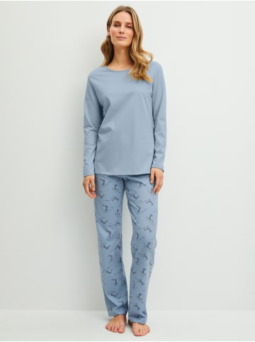Calida Pyjama in dusty grey
