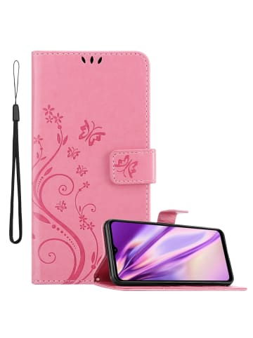 cadorabo Hülle für Samsung Galaxy M23 5G Blumen Design in FLORAL ROSA