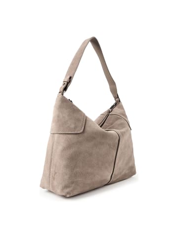 Liebeskind Berlin Mila Schultertasche Leder 37.5 cm neutral grey