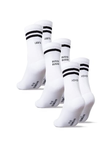 Occulto 3er Pack Statement Tennis Socken Leo in Liebe
