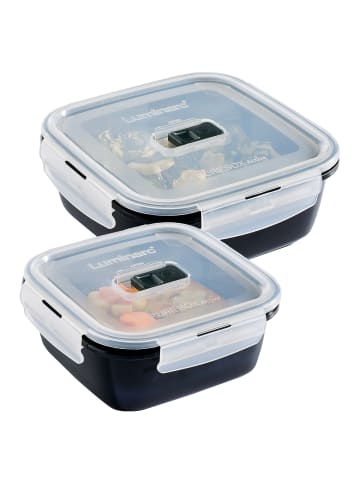 CreaTable Aufbewahrungsbox  in Schwarz/Transparent