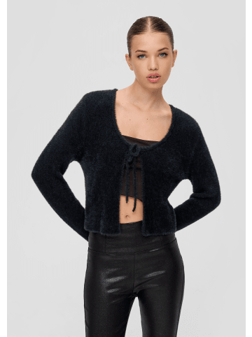QS Strickjacke langarm in Schwarz