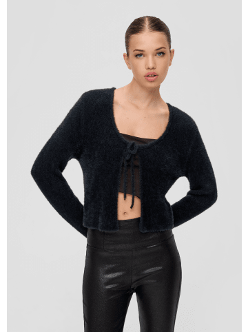 QS Strickpullover langarm in Schwarz