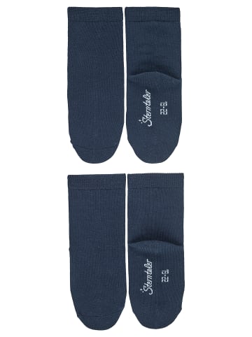 Sterntaler Socken 2er-Pack uni in marineblau
