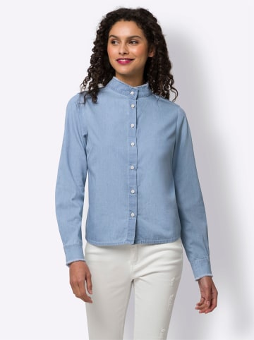 Heine Baumwollbluse in blue-bleached