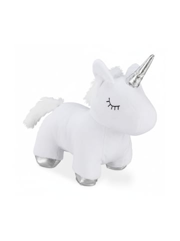 relaxdays Türstopper Einhorn in Weiß/Silber