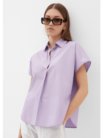 Qs Bluse kurzarm in Lila