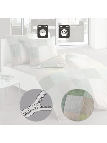 Bierbaum Renforcé Bettwäsche in grün