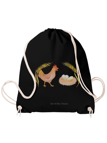 Mr. & Mrs. Panda Beutel Huhn Stolz ohne Spruch in Schwarz