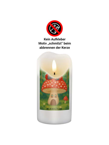 Mr. & Mrs. Panda Laternenkerze Marienkäfer Fliegenpilz Design oh... in Weiß