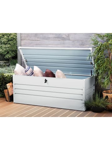 Beliani Truhe CEBROSA in Grau - (W) 165 x (H) 67 x (L) 70 cm