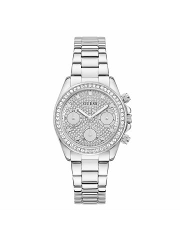 Guess Quarzuhr für Damen in silber
