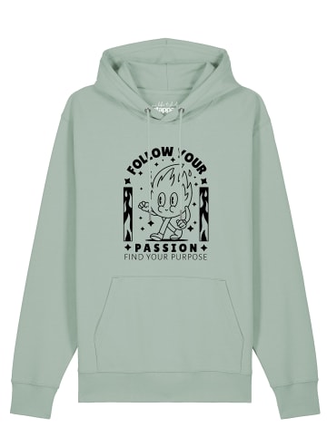 wat? Apparel Sweatshirt Follow your Passion in Aloe