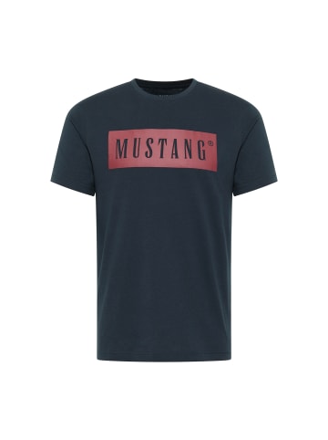 Mustang T-Shirt 1er Pack in Dunkelblau