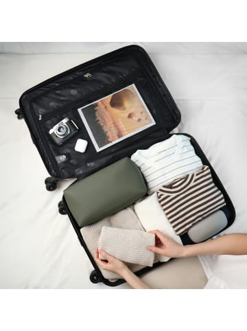 FERGÉ Koffer Hartschale Handgepäck Koffer 55 x 40 x 22 cm TSA-Schoß in braun