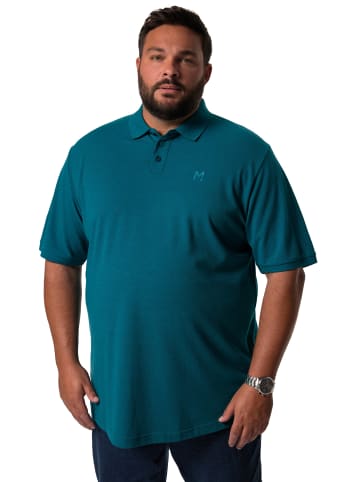 Men Plus Poloshirt in rauchblau