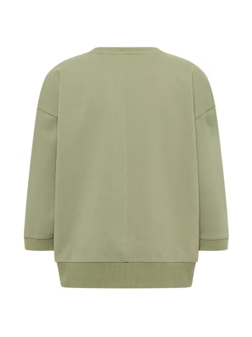 ELBSAND Sweatshirt Parvin in Green Leaf