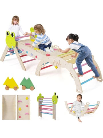 COSTWAY Klettergerüst Indoor 3er Set in Bunt