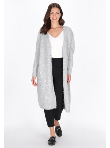 Albee Women Cardigan in Light Grey Melange