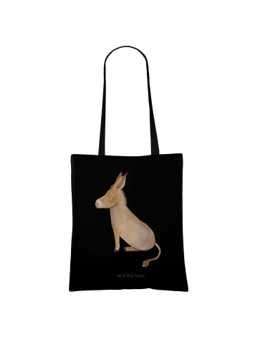 Mr. & Mrs. Panda Henkeltasche Esel ohne Spruch in Schwarz