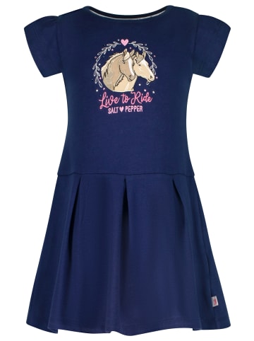 Salt and Pepper  Kleid Horse Club in navy