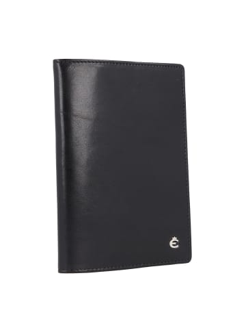 Esquire Toscana Reisepassetui Leder 9.5 cm in schwarz